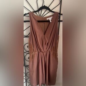 BCBGeneration almond brown velvet dress size S